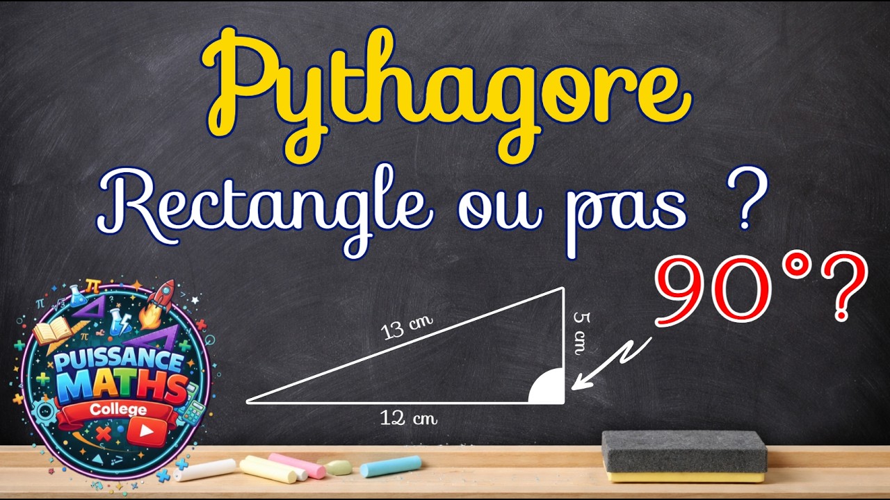 Comment montrer si un triangle est rectangle ? (Pythagore : réciproque et conséquence, 4ème/3ème)