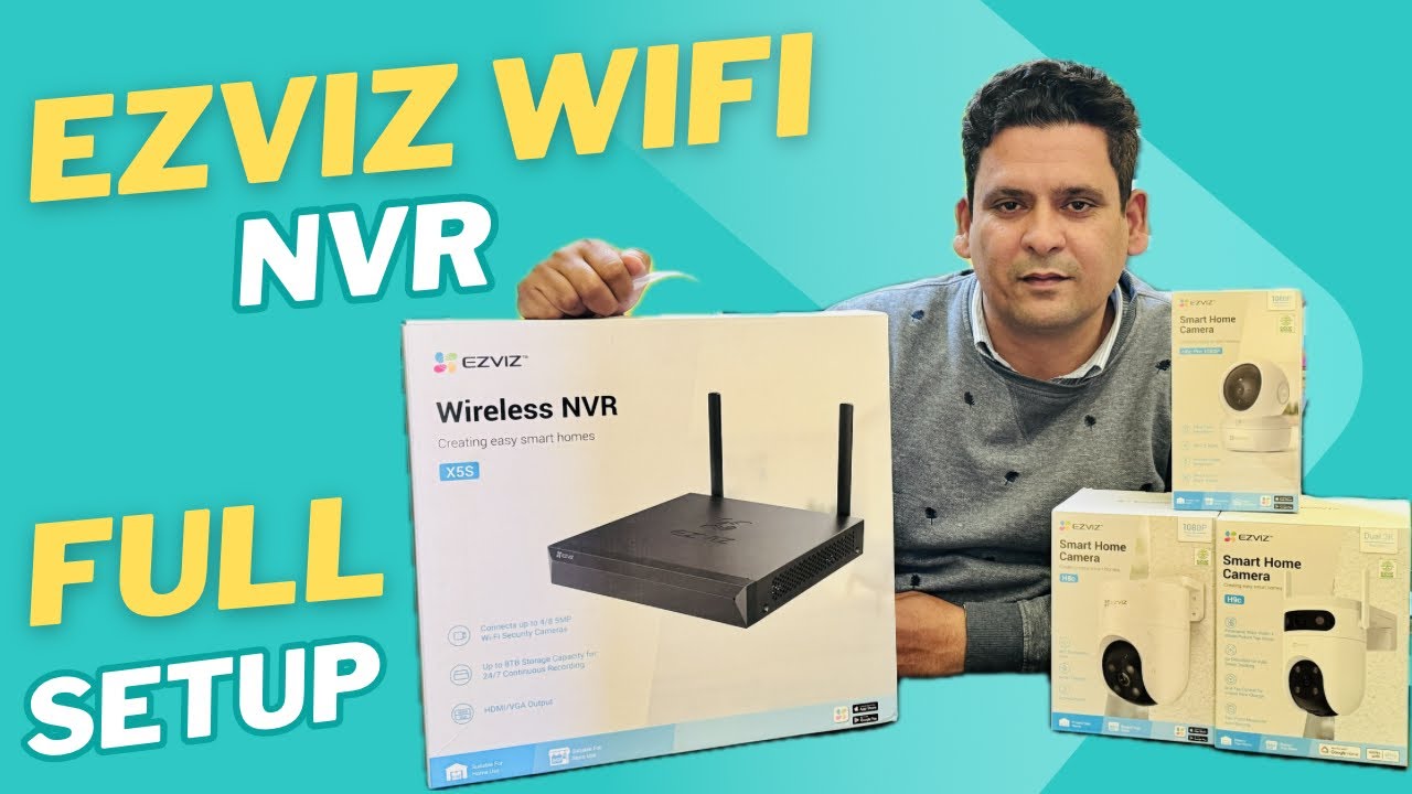 EZVIZ Wi-Fi NVR X5S full Setup | EZVIZ H9C H8C H6C Pro Wi-Fi cameras with WIFI NVR