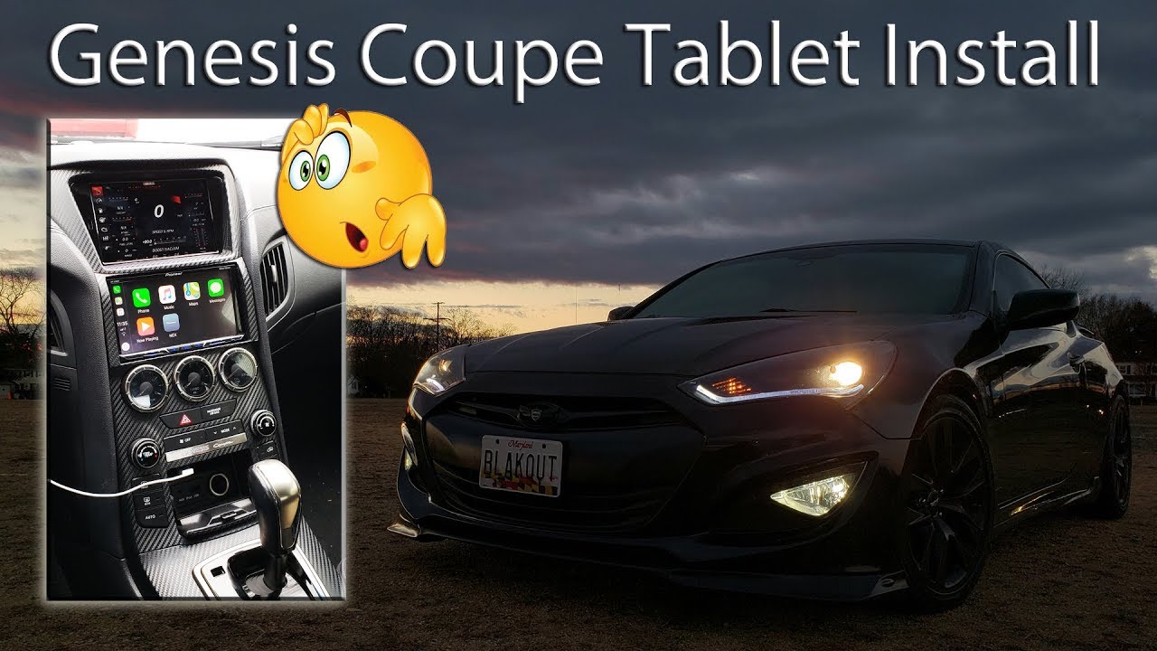 Genesis Coupe Tablet / Double Din Radio Install BK2