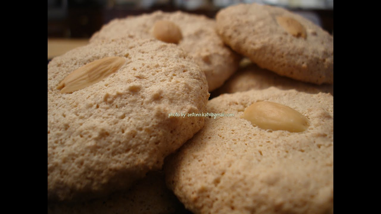 SOFT ALMOND COOKIES RECIPE - ΑΜΥΓΔΑΛΩΤΑ - ΕΡΓΟΛΑΒΟΙ ΣΥΝΤΑΓΗ