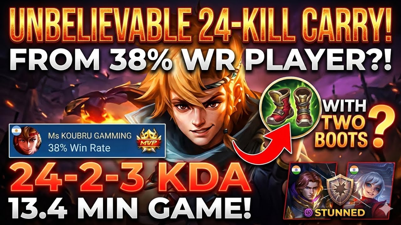 Unbelievable 24 Kill From 38% Winrate Player ?! See what can I do rank in solo player 