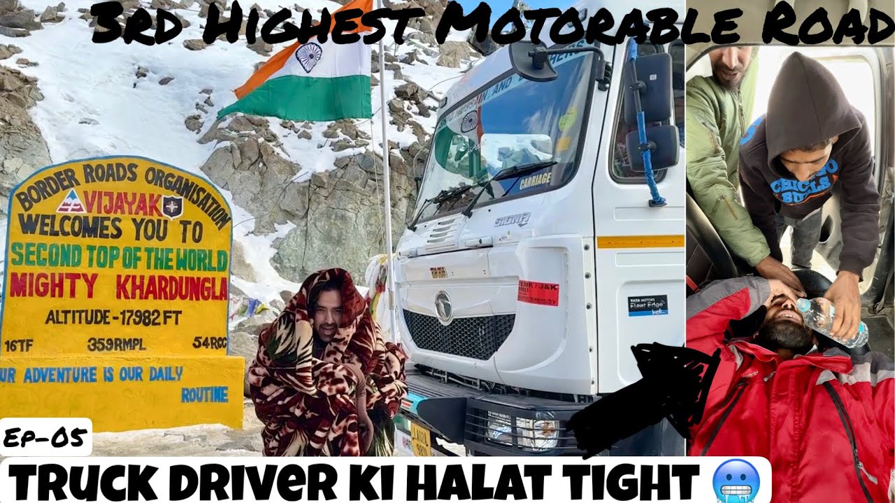 Khardungla mai Canadian Driver ki halat tight | Highest Motorable Road | 775