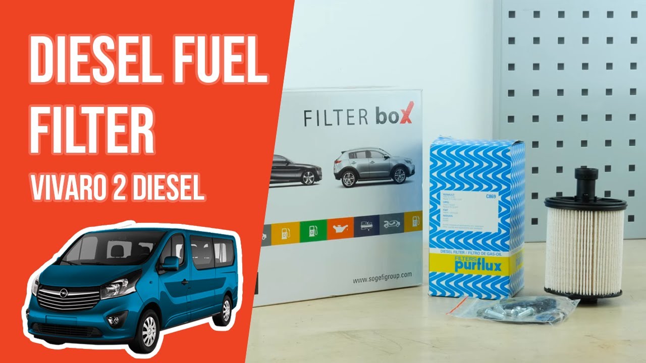 How to replace the diesel fuel filter Vivaro mk2 1.6 CDTI ⛽