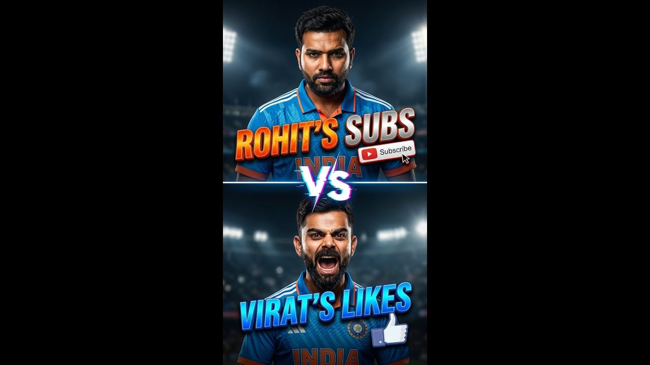 Rohit Sharma Subscribers vs Virat Kohli Likes: THE ULTIMATE BATTLE! 🥊 Who Wins? | LIVE Count