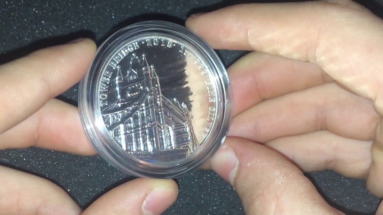 NEW 2018 1oz silver landmarks of Britain Tower Bridge coin
