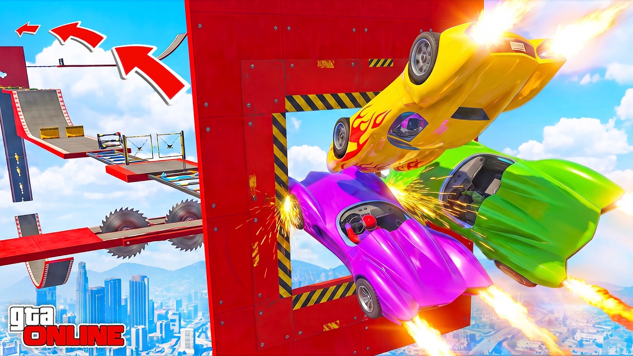 HIT EVERY HOLE WITH A SCRUMJET! JET SCRUMJET SKILL TEST | PARKOUR IN GTA 5 ONLINE