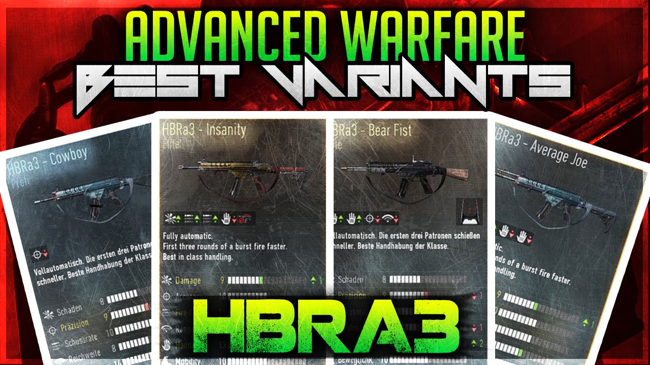 COD AW: &laquo;Получите элитные HBRA3 Insanity&raquo; и &laquo;Bear Fist&raquo;! | Лучшие варианты HBRa3 (варианты оружия COD AW)