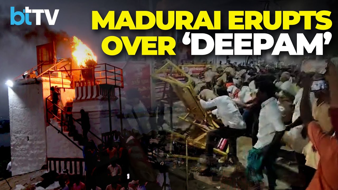 Madurai Erupts After Deepam Halted: Court Order Ignored? Devotees Clash With Police
