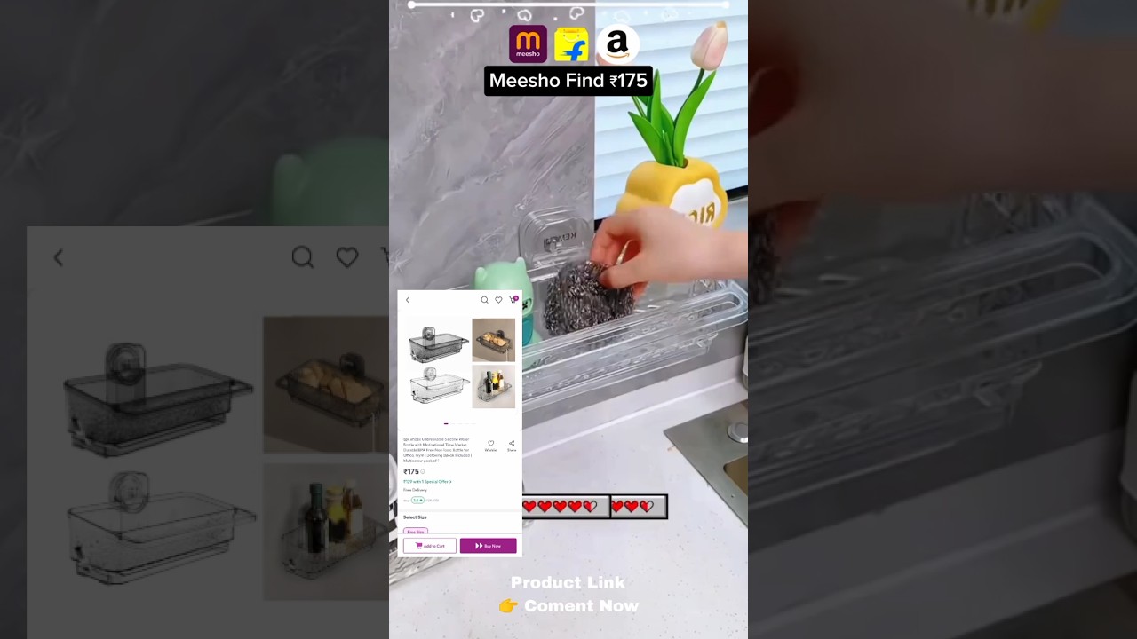 Suction Shower Shelf Soap Container product review 💥||meesho best find🛒|| 