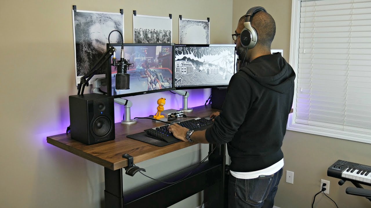 Manual Sit to Standing Desk Review // ft. Ikea Karlby Countertop
