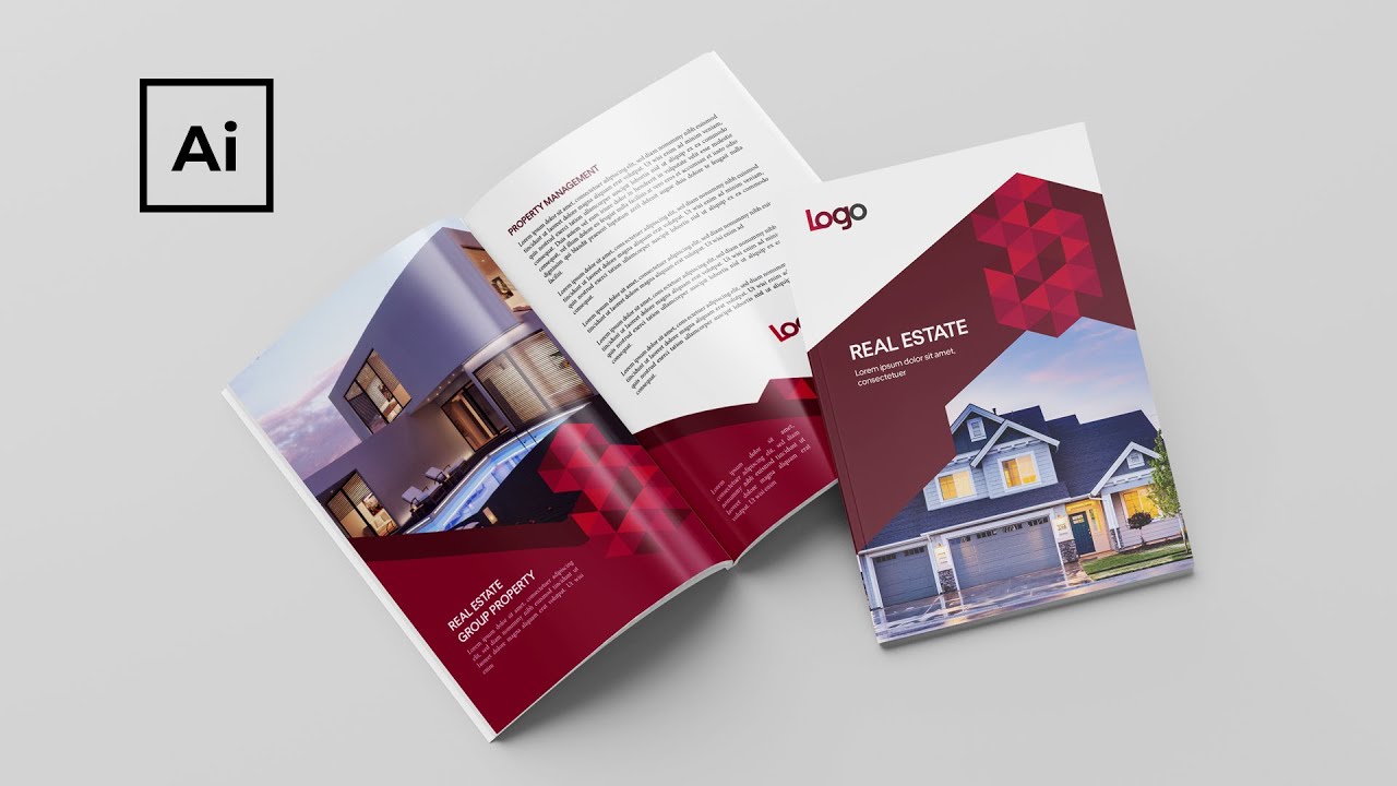 How to design a 5 PAGE A4 brochure - ADOBE ILLUSTRATOR CC TUTORIAL