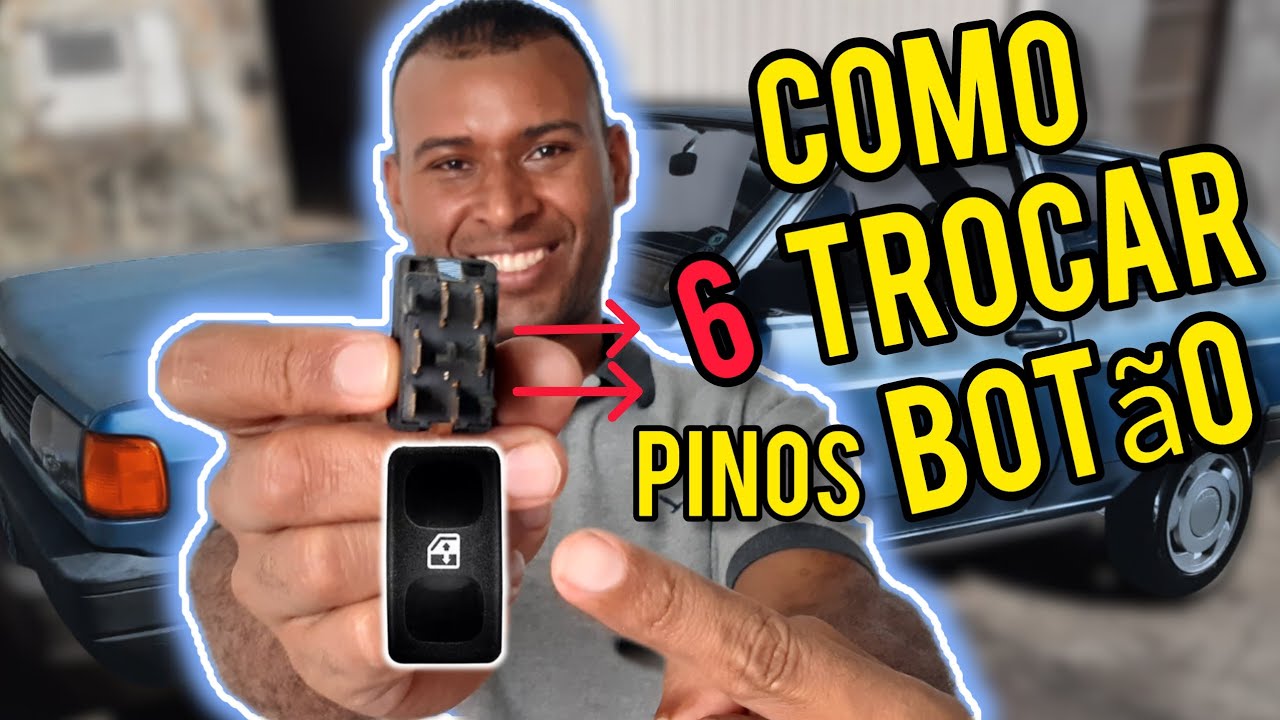 (Passo a Passo)Como trocar botão do vidro elétrico do gol quadrado com 