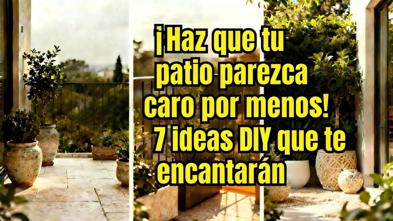 7 IDEAS DE JARDINES PEQUEÑOS PARA TU PATIO: ¡DE ASPECTO MUY CARO Y ULTRAFÁCILES DE HACER EN CASA! 🌿✨