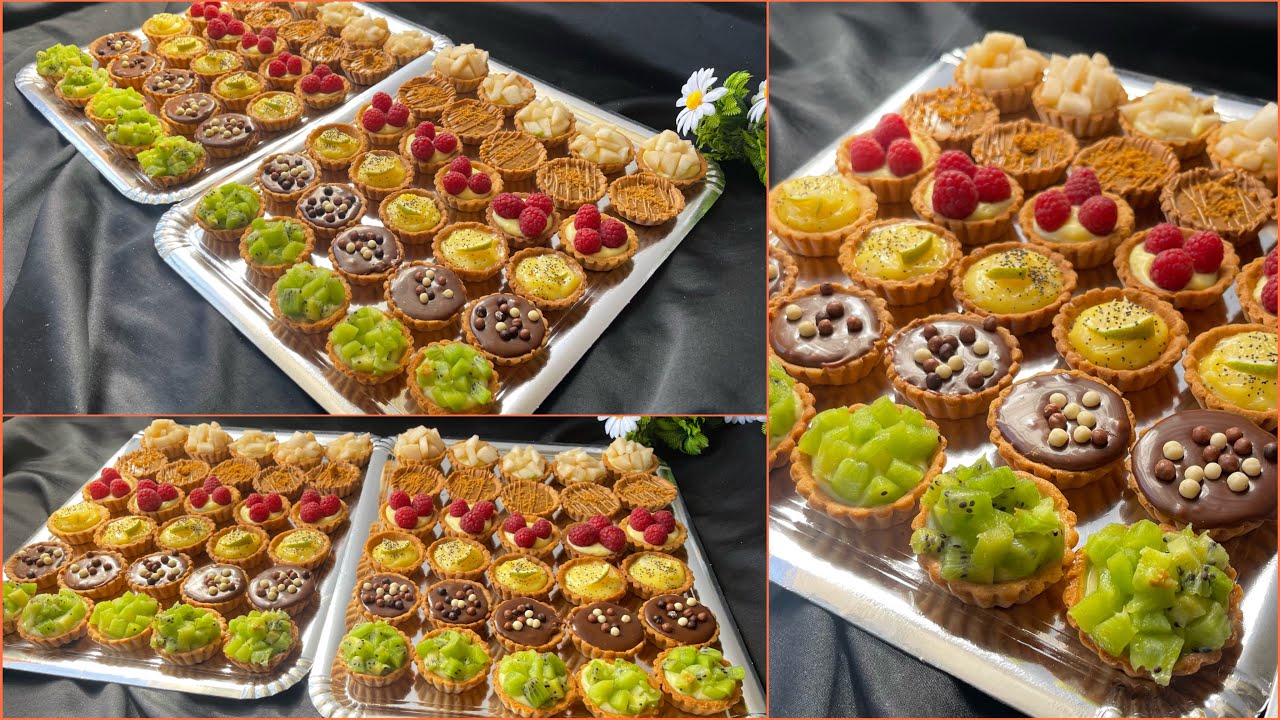 ضروري تجربيهم خطيرين😋3بلاطوات ميني تارت بمذاقات وحشوات مختلفة بالتفاصيل حماقو عليهم الكبير والصغي💰