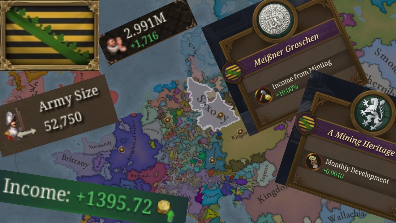 I Played Tall As SAXONY For 200 Years And Became The RICHEST NATION In Europe (EU5)