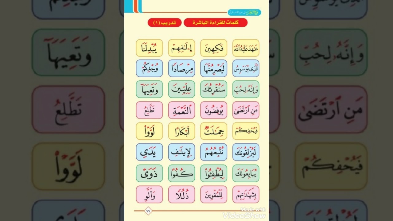 كلمات يكثر الخطأ فيها تدريب 1 تهجي سريع ونطق مباشر بصوت محمد يوسف