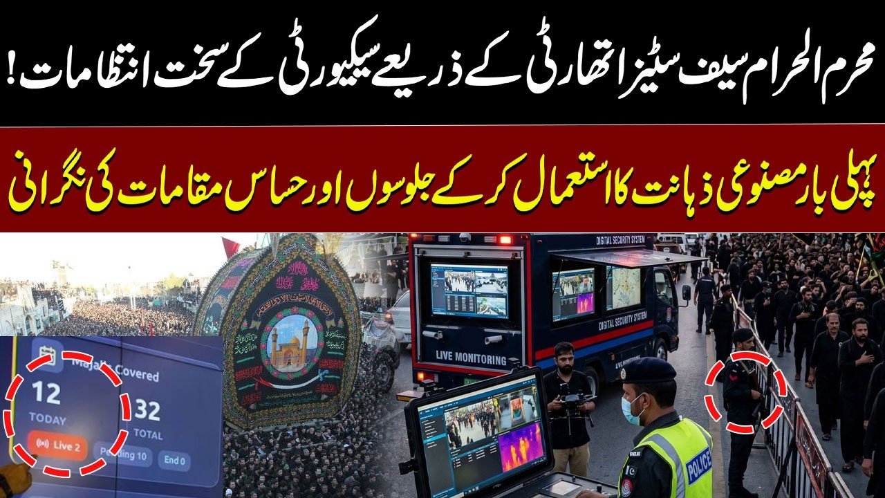 Muharram Security Alert: AI-Powered Surveillance Deployed for Processions & Sensitive Areas