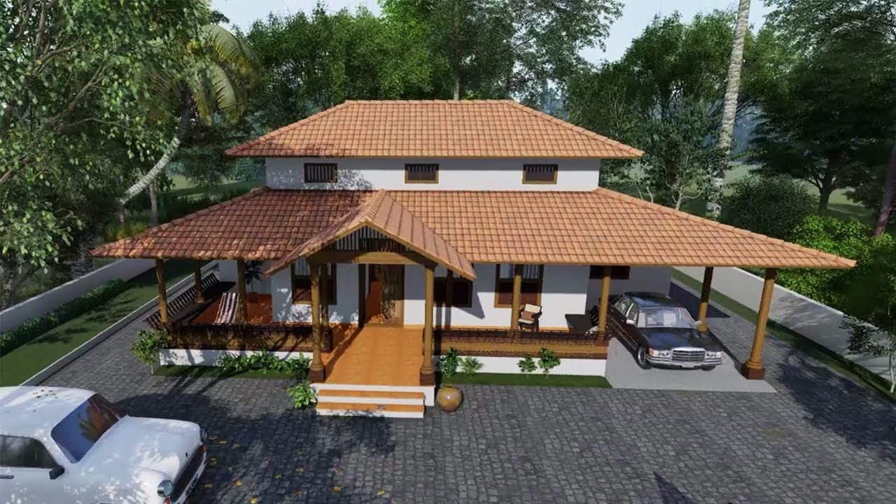 Naalukettu Veedu | Kerala Traditional Style Home (2100 sq.ft)