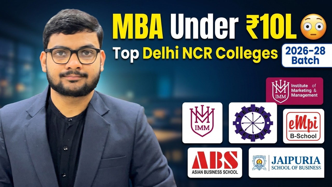 Top PGDM/MBA Colleges in Delhi NCR Under 10 Lakhs (2026)