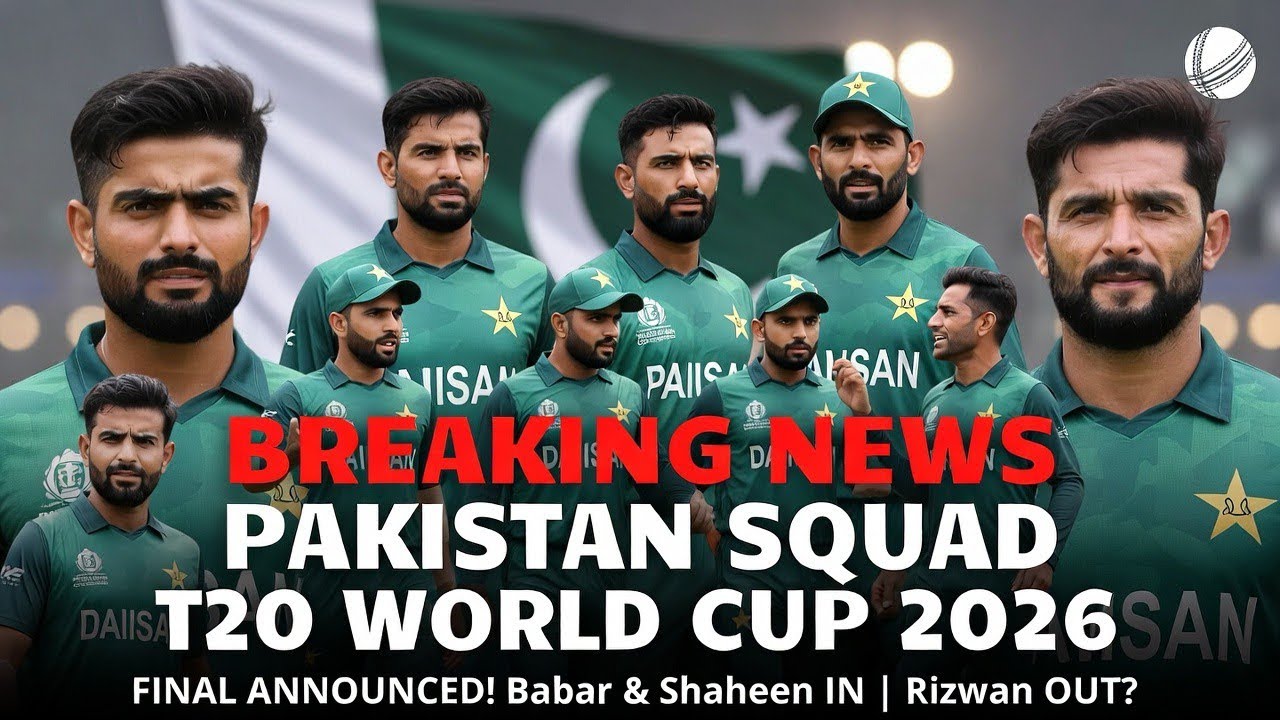 "Babar Azam BACK 🔥 | Rizwan DROPPED?! 😱 Pakistan T20 World Cup 2026 SQUAD ANNOUNCED | Full List!"