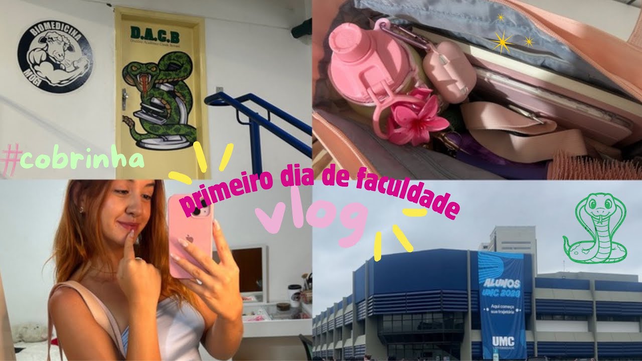 meu primeiro dia na faculdade 🐍✨| novos começos 