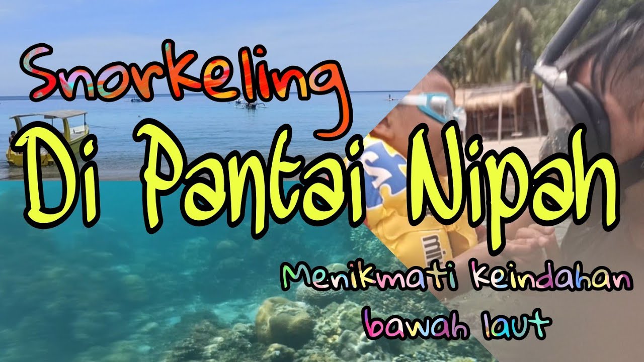 Snorkeling di Pantai Nipah ( ロンボク島のニパビーチでシュノーケリング )