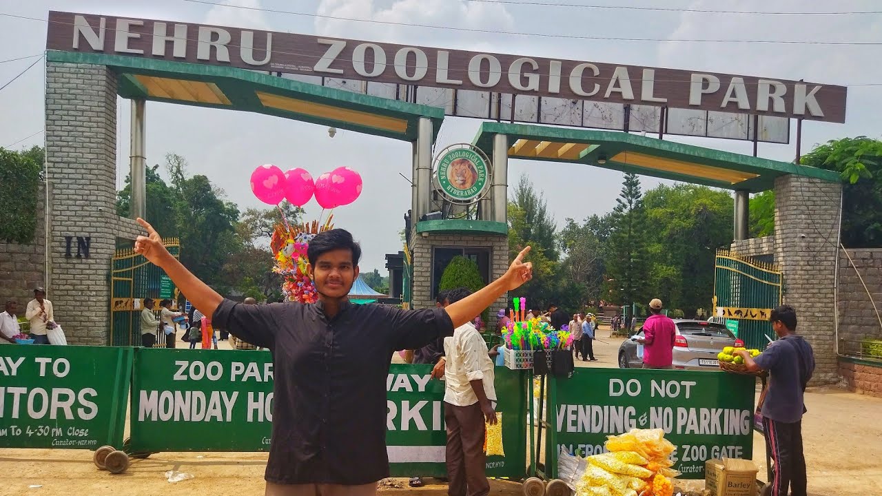 Hyderabad ka saab se bada zoo park  🐘🐼🐯 | nehru zoological park | #vlogs #vlog