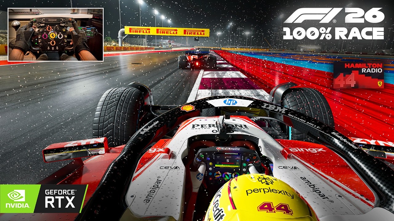 F1 26 Ultra Realistic MOD - Lewis Hamilton's Ferrari SF26 | 2026 Qatar GP 100% Race Gameplay 4K