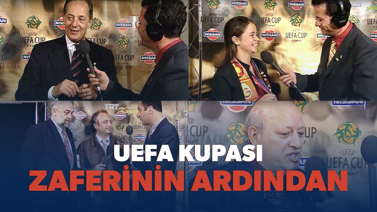 Galatasaray'ın UEFA Kupası Zaferi'nin Maç Sonu Açıklamaları (2000) | Faruk Süren, Ahmet Çakar