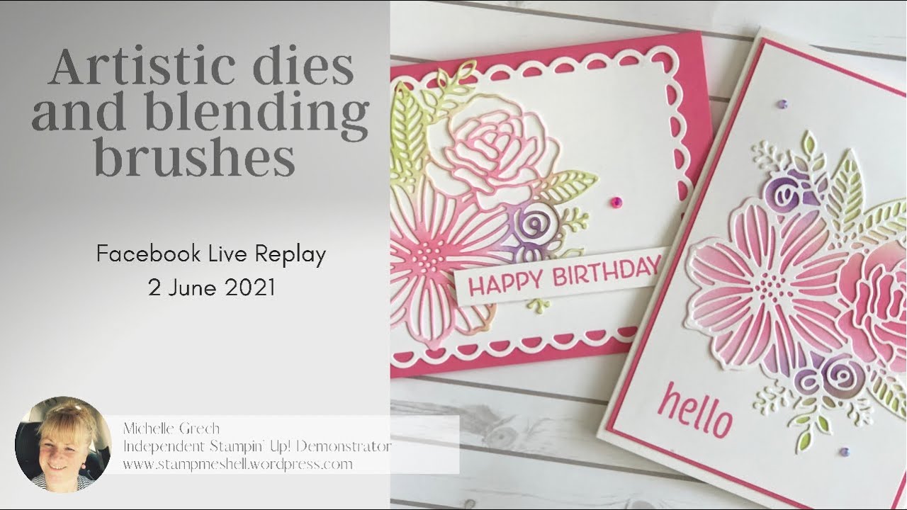 Quick & easy cards with Artistic dies & blending brushes.