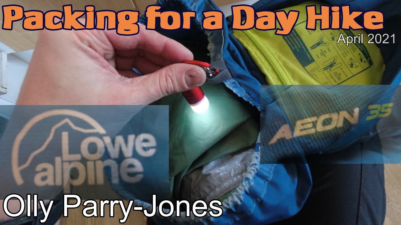Packing for a Day Hike (Lowe Alpine Aeon 35)