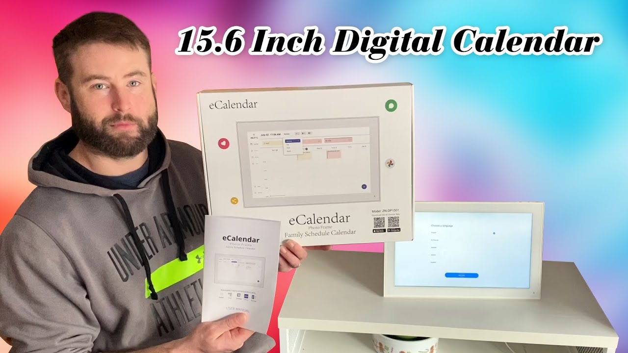 Digital Calendar: 15.6 Inch Smart Digital Calendar Planner & Chore Chart, Family Schedules Moonka