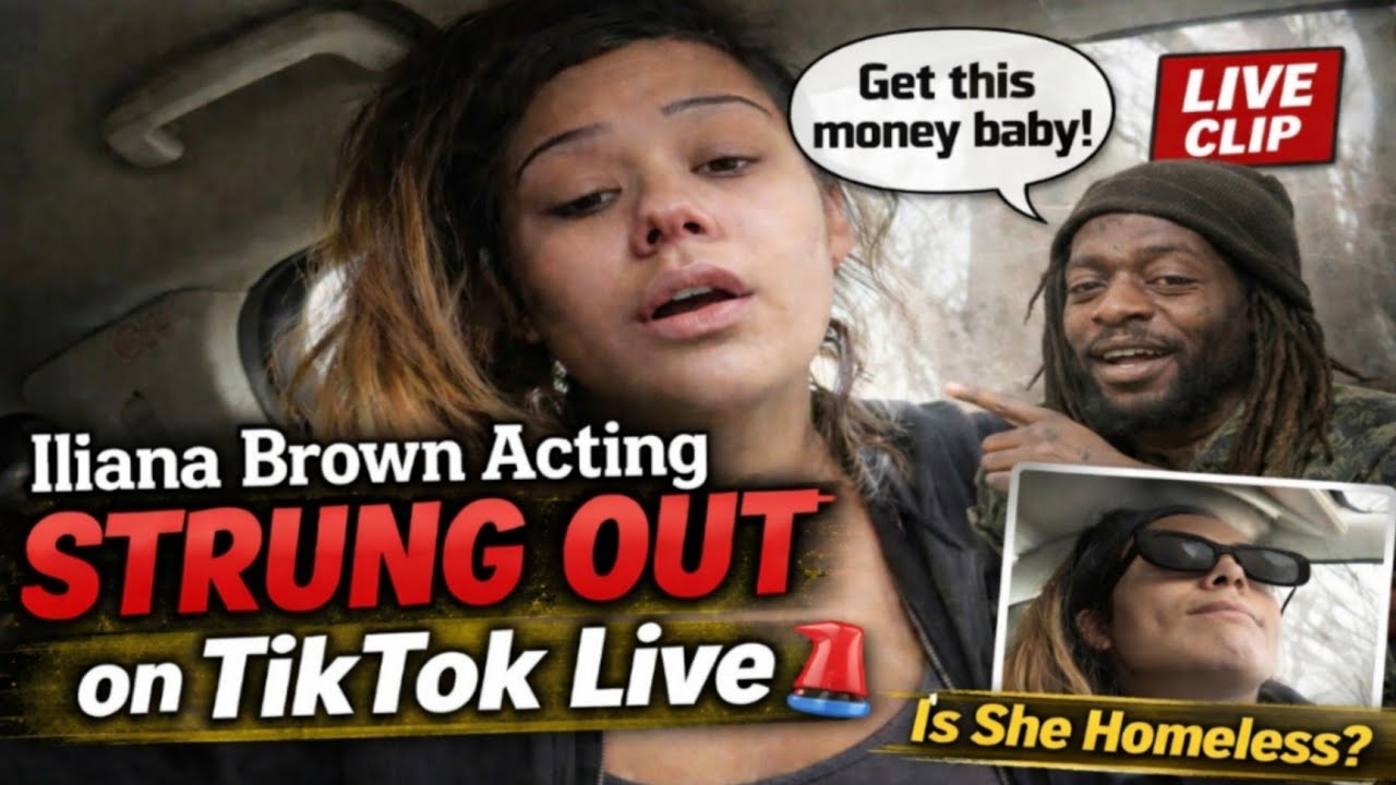 Iliana Brown WENT Live On Tiktok It Seems Like The Man Is Her P!mp😳 Is She Homeless?
