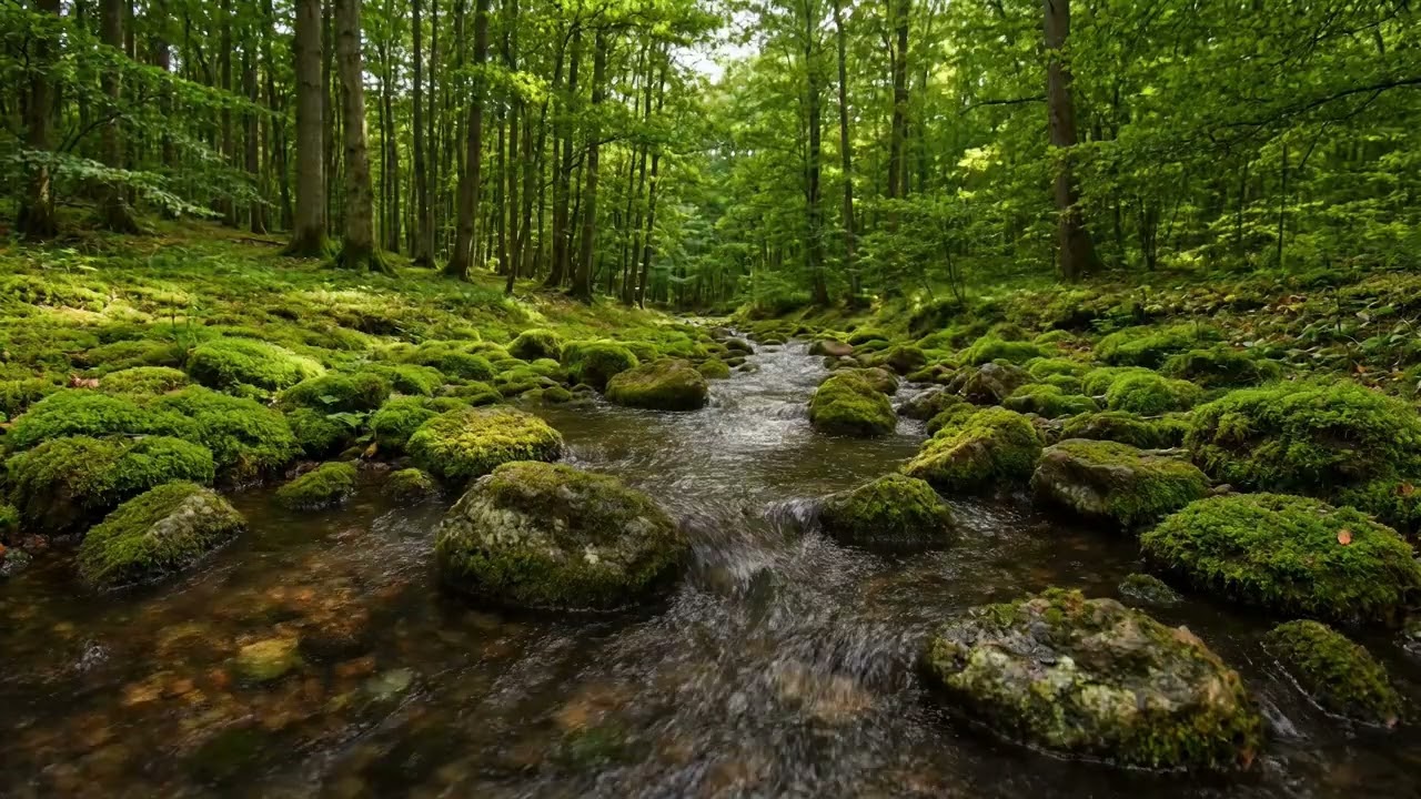 Calming River Flow for Peaceful Mind | Deep Meditation Nature ASMR