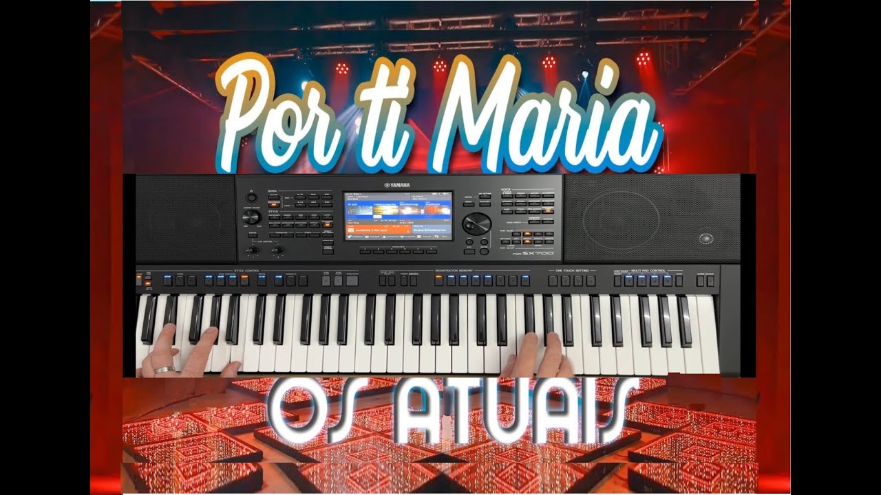 Por ti Maria Os atuais vídeo aula teclado