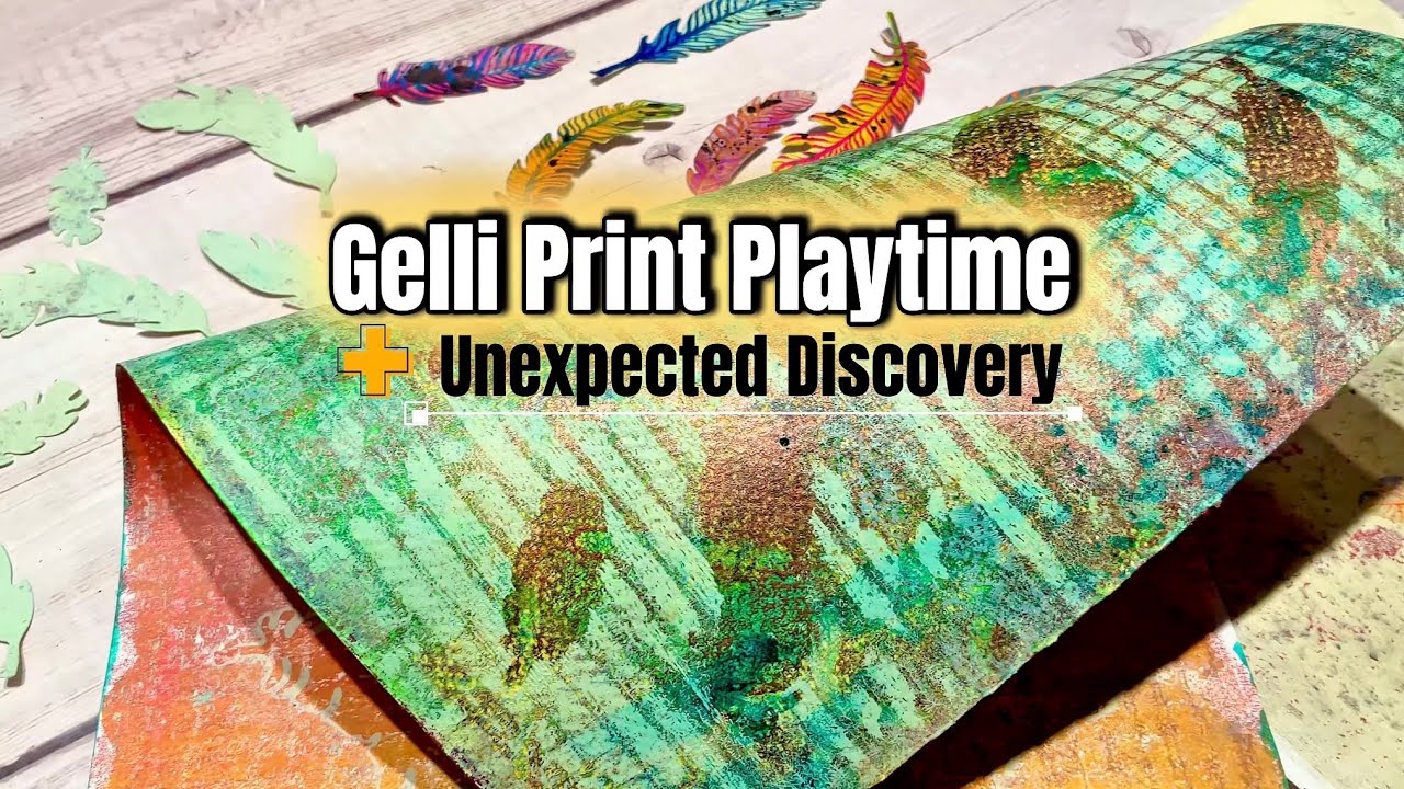 Gelli Printing Fun and an Unexpected Discovery! 🔍
