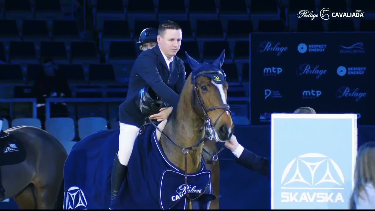 Jarosław Skrzyczyński & CONSTABLE FRH - CSI3* Awards Ceremony 2nd place 1.35 m