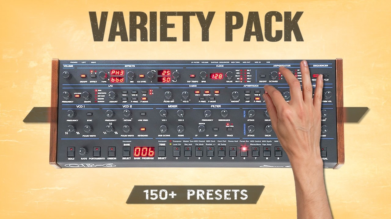 ► Demo + Soundset ► custom patches / presets ► Sequential OB 6 (no talking sounds only)