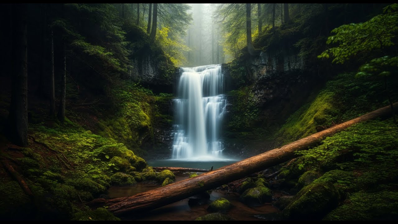 6 Horas Paraíso Oculto 4K: Cascada Profunda Bosque - Relajación Extrema