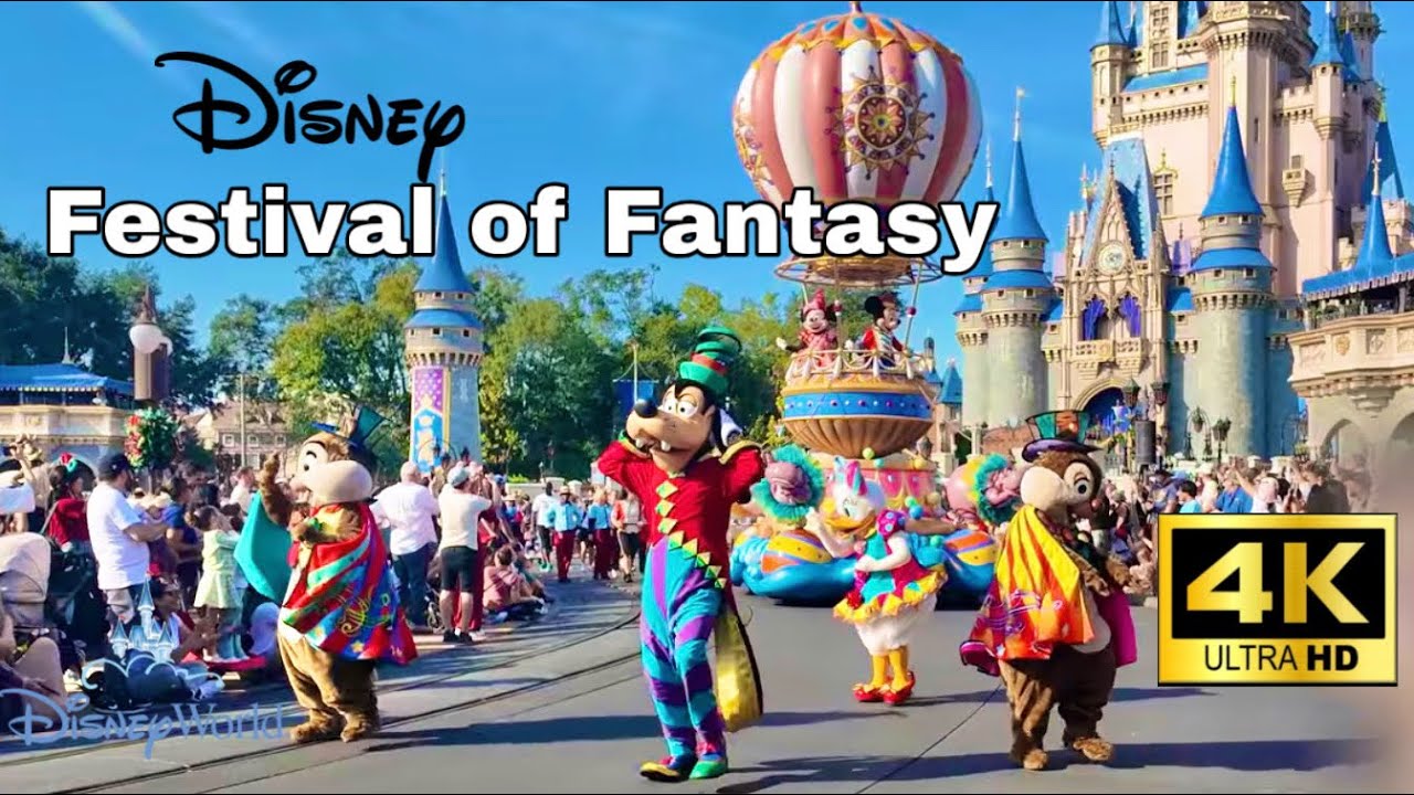【4K】Festival of Fantasy Parade | Fire-Breathing Dragon Close-Up | Magic Kingdom