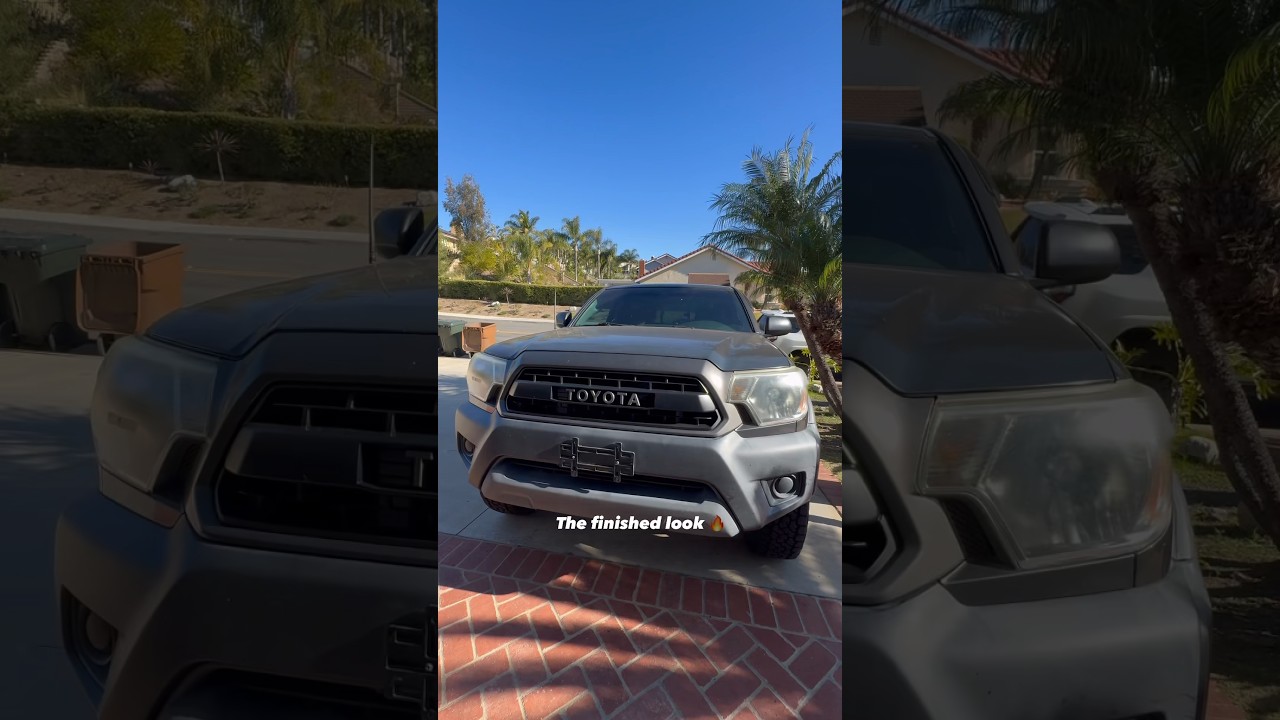 2nd Gen (2012-2015) Toyota Tacoma OEM TRD Pro Grille Install In A Minute #Toyota #Tacoma #TRD
