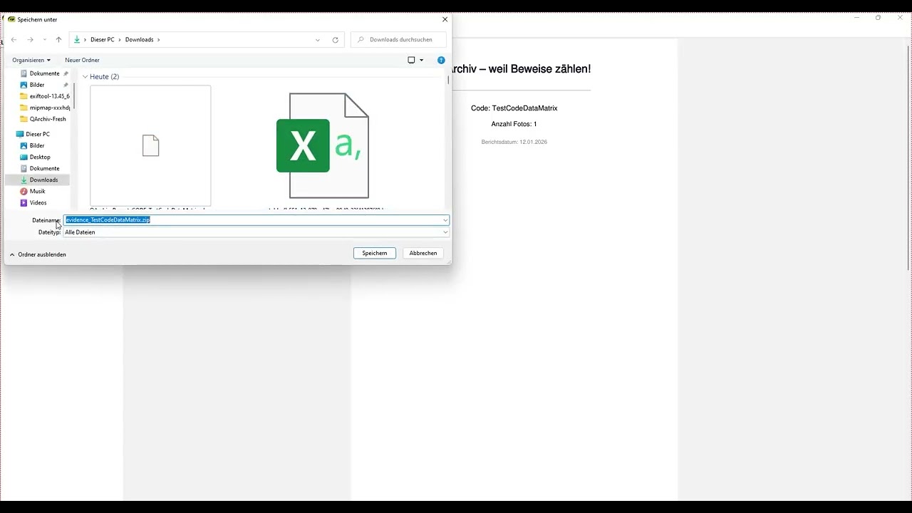 QArchiv V1.50: So prüfen Sie Originalfotos – mit ZIP-Anhang im PDF