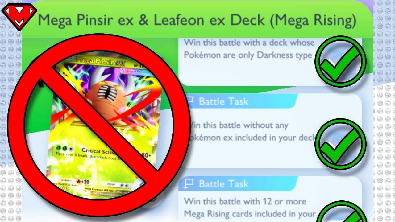 How to Beat Mega Pinsir EX Expert Solo Battle! (ONLY DARKNESS TYPE / NO EX / 12+ MEGA RISING CARDS)