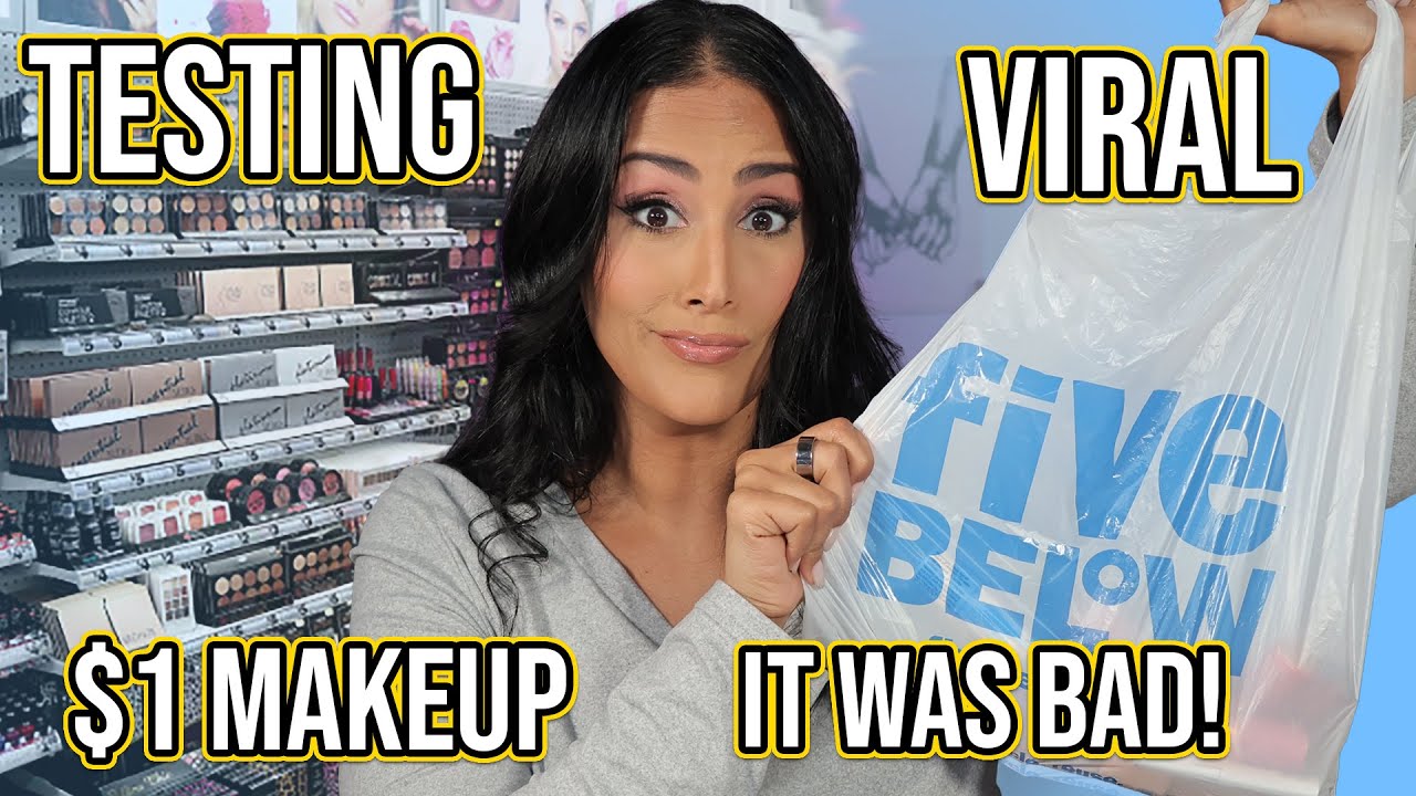 I TESTED $1 MAKEUP FROM 5 BELOW! REVIEW