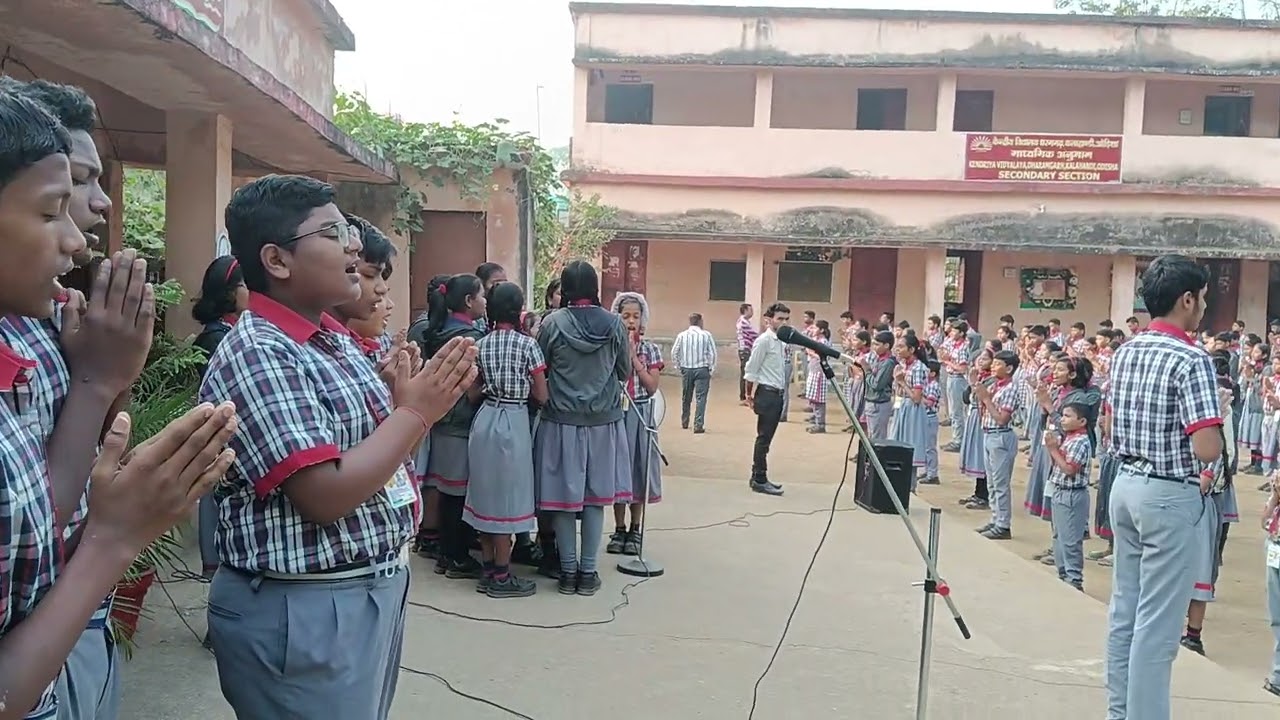 last morning assembly in old school kv Dharamgarh