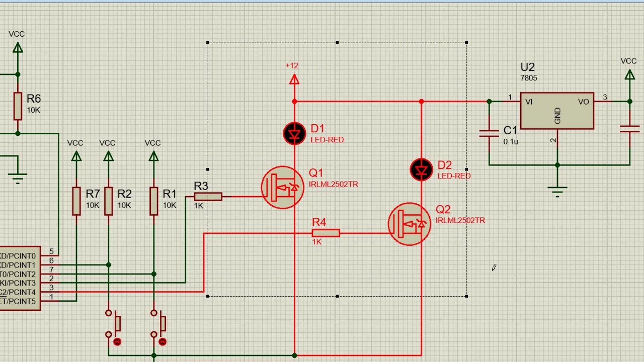 Attiny13 ИК управление двумя нагрузками