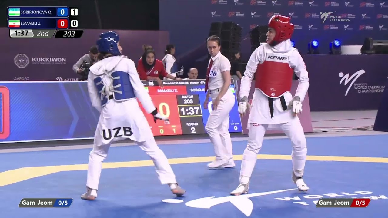 203 R64 Women  67kg UZB SOBIRJONOVA O  IRI ESMAEILI Z
