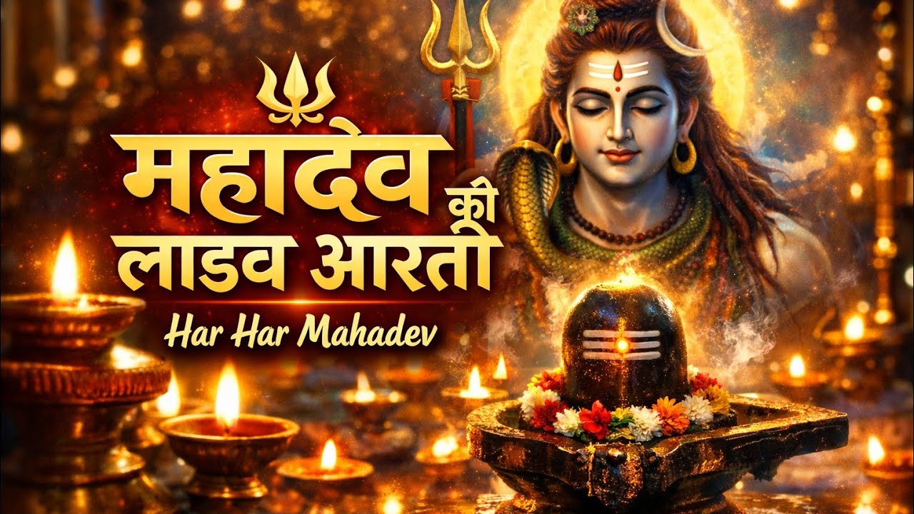 🔱 “आज की शिव आरती LIVE”Har Har Mahadev