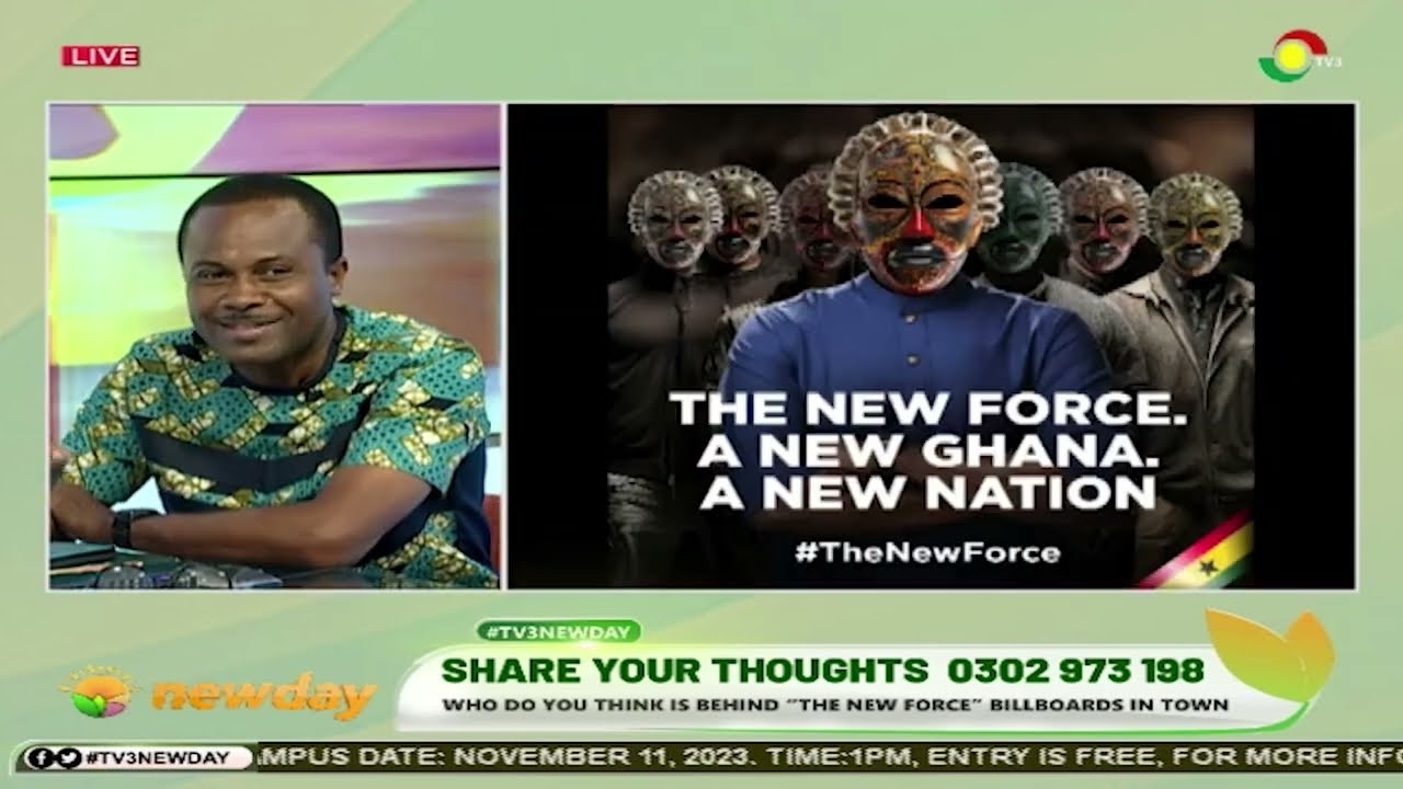 #TV3Newday: Share your thoughts on 'The New Force' Billboards in town