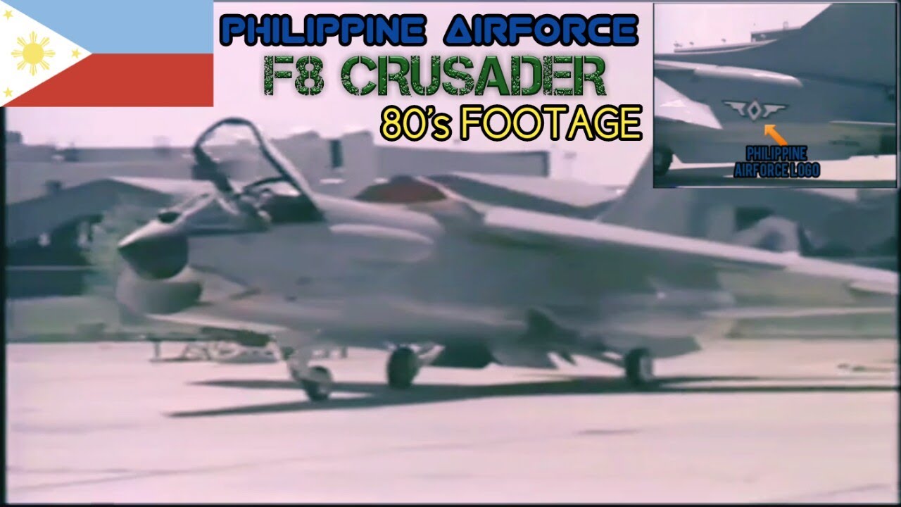 F8 Crusader of PH AirForce 80's Footage